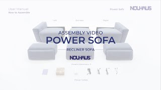 Power Recliner Sofa Assembly Video [upl. by Ordnajela]