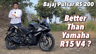 2023 Bajaj Pulsar RS 200 Review  Better Than Yamaha R15 V4 [upl. by Eltrym]