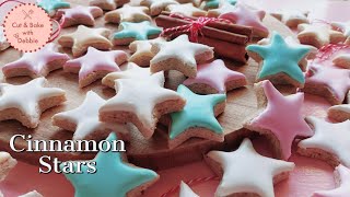 Cinnamon Stars German Recipe Zimt Sterne  Almond Cookies  Very delicious without flour and butter [upl. by Adohr]