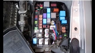 FUSE BOX Relay LOCATION Toyota Corolla 2009 2010 2011 2012 2013 2014 2015 2016 2017 2018 2019 [upl. by Eissert]