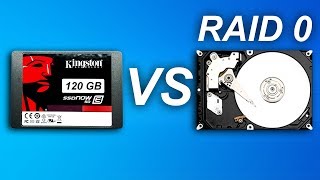 SSD VS 2X HDD RAID 0 [upl. by Akoyn]