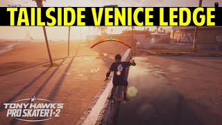 VENICE BEACH How to Tailslide Venice Ledge  Tony Hawks Pro Skater 12 THPS 12 [upl. by Serdna]