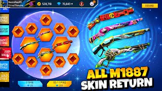 All M1887 Skin Return Event🥳🤯  free fire new event  Ff New Event Upcoming events in free fire [upl. by Lenrow]