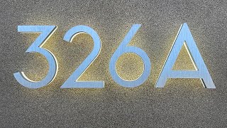 How to install LED Backlit Floating Modern House Numbers Installation [upl. by Bohon]