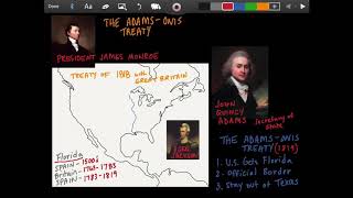 US History Review  AdamsOnis Treaty [upl. by Maressa220]