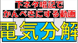 【理論化学】下ネタでパターン暗記して電気分解を一瞬で解く方法 [upl. by Stokes]