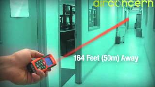 how the Laser Distance Meter DT300 by Extech works [upl. by Keenan]