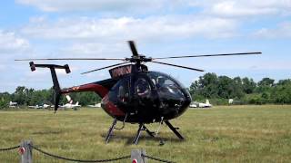 Haverfield Hughes 369E Start amp Takeoff [upl. by Armando214]