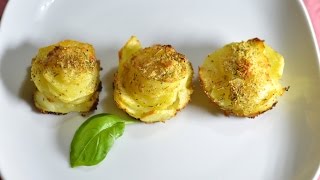 Tortini di patate al forno profumate al rosmarino  Baked potatoes [upl. by Alenoel]