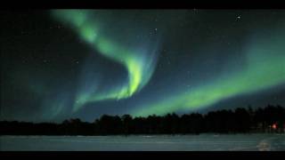 Aurora Borealis Northern Lights in real speed over Moskosel i Sweden [upl. by Eniffit366]