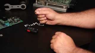 DIY  How to replace  swap an immobilizer RFID Chip in a VW Key FOB [upl. by Yacano728]