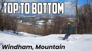 Skiing Windham Mountain NY TOP TO BOTTOM Via Windfall [upl. by Guarino]