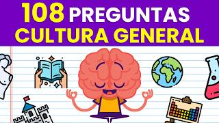 108 Preguntas de CULTURA GENERAL 🤔🌎🗿  Súper Trivia de Cultura General 🤓📚 [upl. by Ahsatak754]