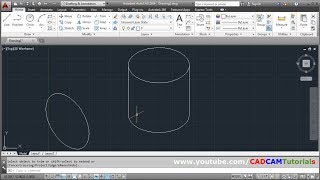 How to Draw Circle amp Cylinder in Isometric View in AutoCAD [upl. by Eshman]