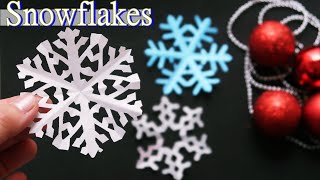 折り紙 切り紙【雪の結晶】作り方 簡単♪◇Origamikirigami paper quot Snowflakes quot craft easy tutorial [upl. by Leonardo808]