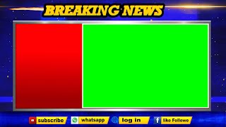 Green screen breaking news template [upl. by Oswin]