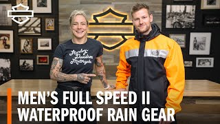 HarleyDavidson Mens Full Speed II Waterproof Rain Gear Overview [upl. by Silda]