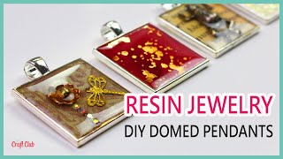 RESIN JEWELRY For Beginners Using doming resin DIY [upl. by Petersen]