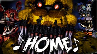 NateWantsToBattle Home FNaF LYRIC VIDEO FNaF Song [upl. by Riddle]