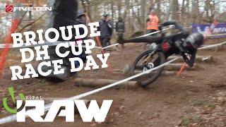 Wild DH MTB Race Action  Vital RAW Brioude Downhill Cup France [upl. by Nalon]