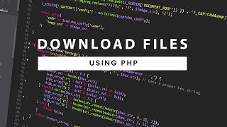 PHP File Download  Download Any File using PHP [upl. by Galateah]