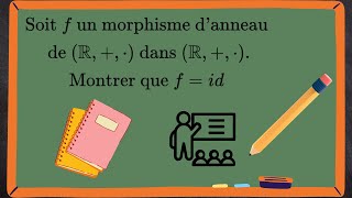 Exercice corrigé  Morphisme danneau sur R [upl. by Ociram]