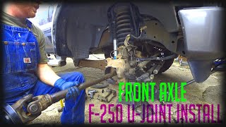 Replacing F250 Front Axle UJoints and Seals [upl. by Ymia]