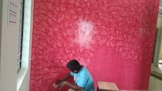 Asian Paints Texture Design 👉 Texture Wala 😁 Wall Painting Design 👉 Royale Play Colour Wash [upl. by Eikcor]