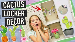 Back To School DIY Cactus Locker Decor Crafts [upl. by Arval985]