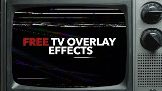 FREE TV Overlay Effects Retro TV Green Screen Overlays [upl. by Aicilet506]