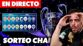 🔴EN DIRECTO SORTEO DE LA CHAMPIONS LEAGUE · OCTAVOS DE FINAL · REACCIONANDO EN VIVO [upl. by Elac]