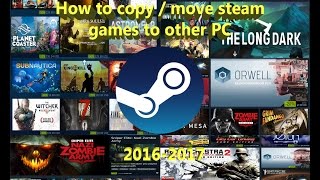 How to copy steam games to another PC [upl. by Arracot]