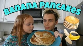 How To Make Banana Pancakes [upl. by Haraj454]