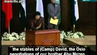 Gaddafi Speech at Arab League Meeting March 2008  We all distrust each other [upl. by Airetas]