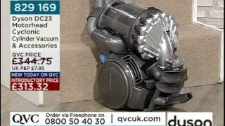 Dyson DC23 Motorhead Vacuum Cleaner Being Demonstrated On QVC UK [upl. by Amethyst]