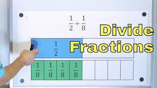 Understand Fraction Division w Pictures and Models  6211 [upl. by Haelahk]