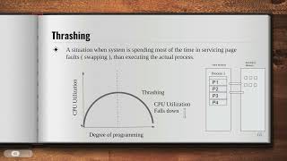 26 Thrashing  What is thrashing  Thrashing in Operating System [upl. by Naerad425]