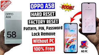 OPPO A58 Factory Reset  oppo a58 ka lock kaise tode  oppo a58 Reset amp Remove Screen Lock [upl. by Woodberry984]