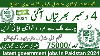 Latest government December jobs 2024 ۔ New jobs 2024 in pakistan۔Latest jobs in Pakistan 2024 today [upl. by Ruford655]