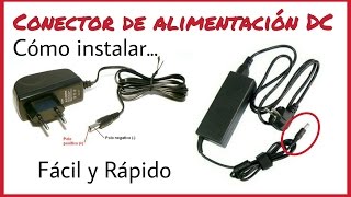 CÓMO INSTALAR UN CONECTOR DE ALIMENTACIÓN DC [upl. by Araid]