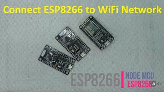 HOW TO CONNECT ESP8266 TO WIFI NETWORK  Ut Go [upl. by Alra422]