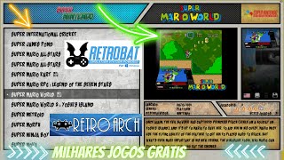 128GB de games gratis RETROBAT  RETROARCH Multijogos é só baixar e jogar  como baixarinstalar [upl. by Carbo]