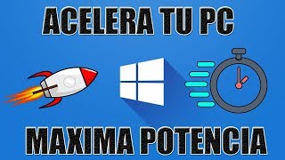 ACELERA TU PC AL MAXIMO 2018WINDOWS 7810 [upl. by Shotton511]