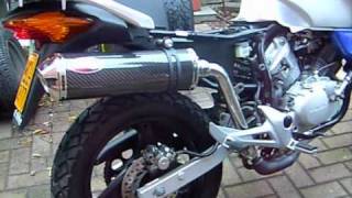 Honda Varadero 125  carbon Scorpion exhaust [upl. by Liz]