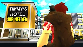 CREEPY Hotel Hired Me The Owner Had SECRET Cameras Roblox Bloxburg [upl. by Norward3]