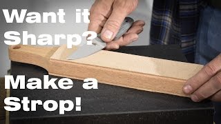 Make a Strop for Sharpening Knives [upl. by Rufina]