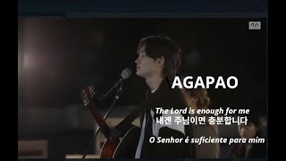 LyricTranslitTradPortBRAgapao Worship  The Lord is enough for meO Senhor é suficiente P Mim [upl. by Lovering918]