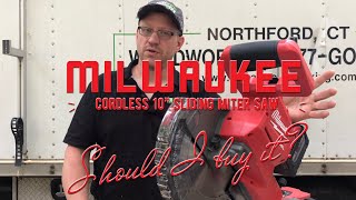 Milwaukee 2734–20 10” cordless miter saw  QUICK REVIEW [upl. by Sholeen]