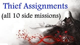 quotAssassins Creed Brotherhoodquot walkthrough 100 sync All 10 Thief side missions [upl. by Isadora823]