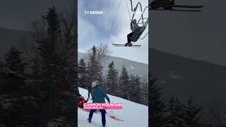 Skiers evacuated from lift at Cannon Mountain in New Hampshire [upl. by Alurd]